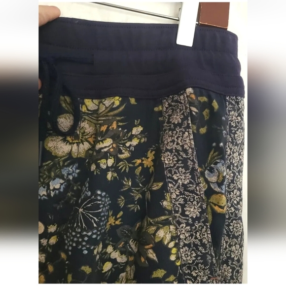 Anthropologie *In Navy Paisley* Green Baggy The Nomad Joggers Small - Picture 4 of 10